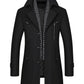 Heren Trenchcoat Design | Elegante Winddichte Winterjas