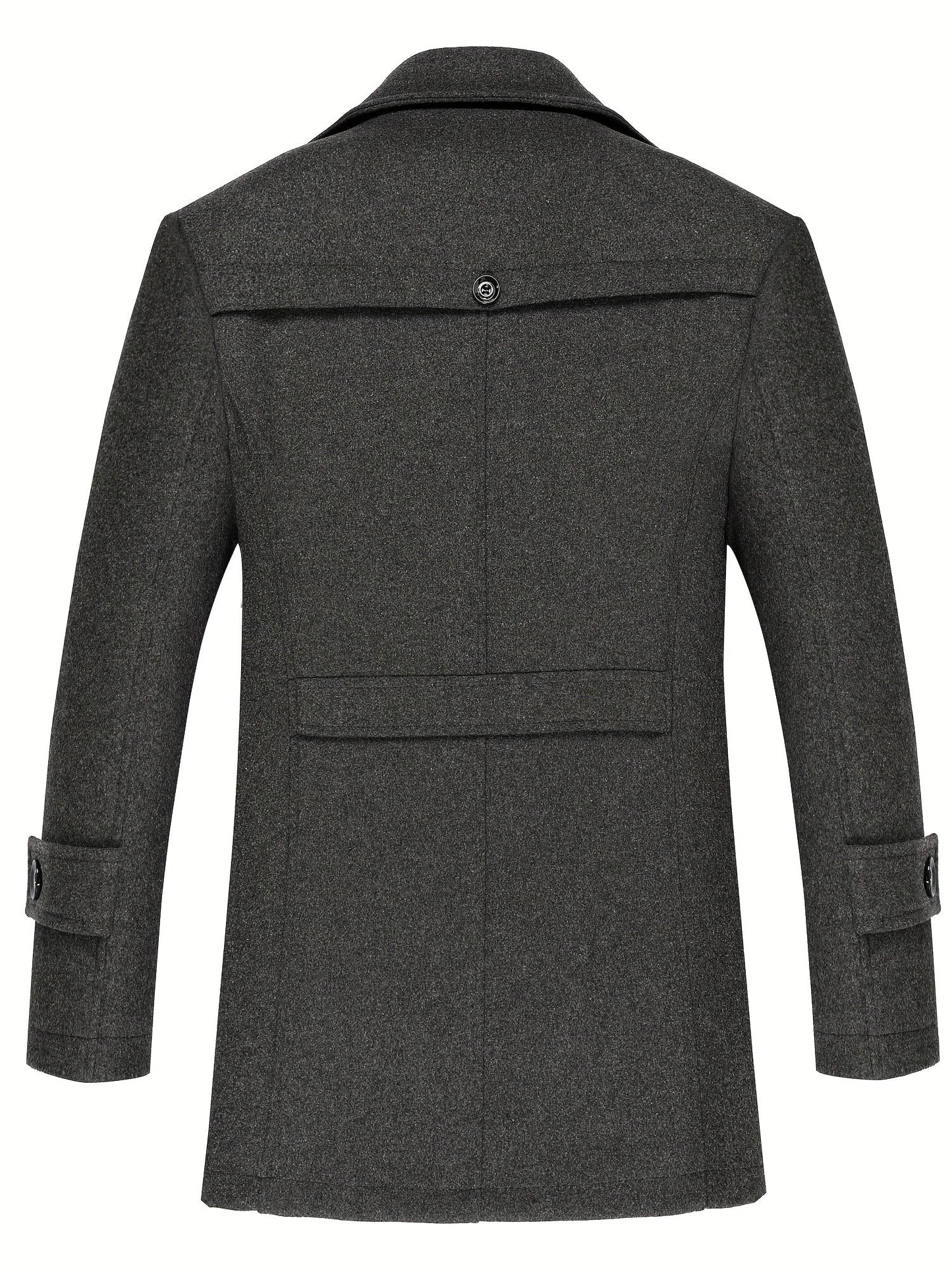 Heren Trenchcoat Design | Elegante Winddichte Winterjas