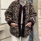 Seran Leopard Winter Fleece Coat