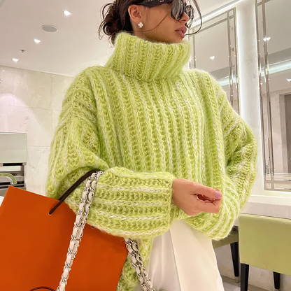 Adelina Oversized Turtleneck Gebreide Trui