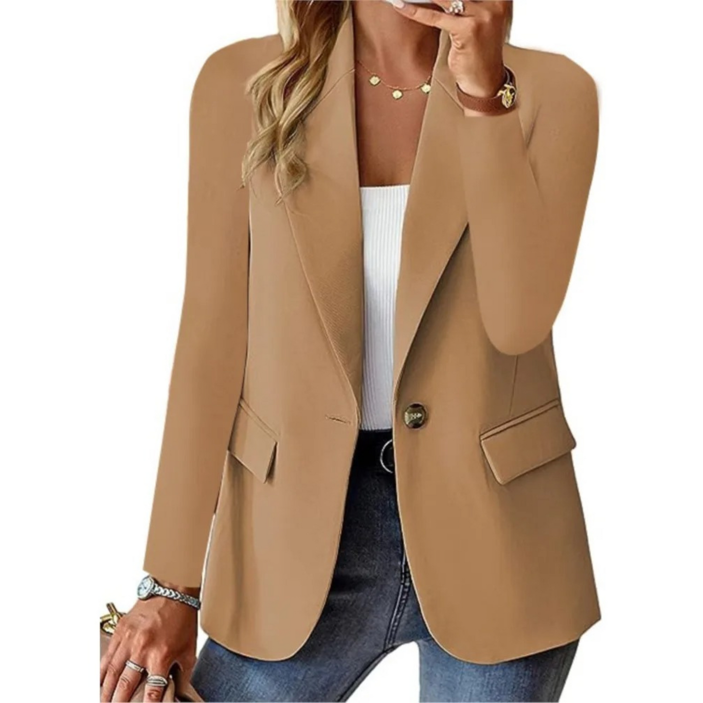 Elegante Dames Blazer – Tijdloos Design voor Elke Gelegenheid