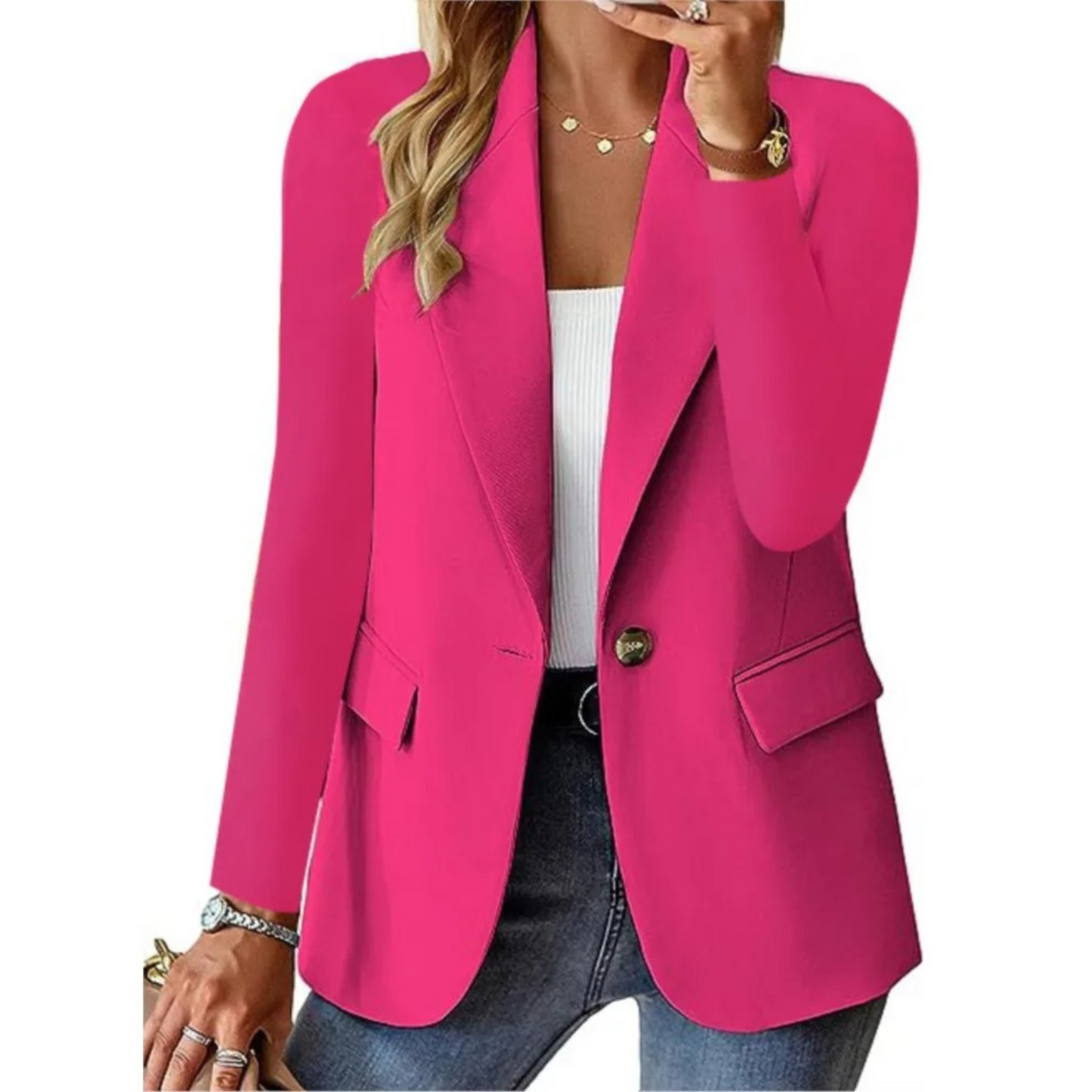 Elegante Dames Blazer – Tijdloos Design voor Elke Gelegenheid