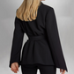 Stijlvolle Dames Blazer met Ceintuur – Elegante & Tijdloze Look