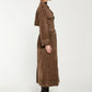 Sibba Suede Trenchcoat voor Dames