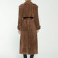 Sibba Suede Trenchcoat voor Dames