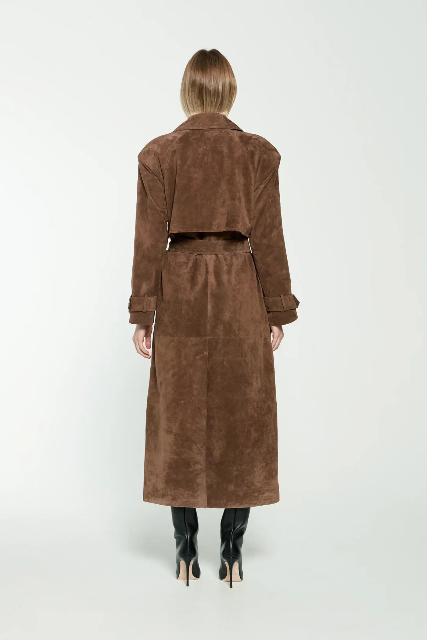 Sibba Suede Trenchcoat voor Dames