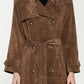 Sibba Suede Trenchcoat voor Dames