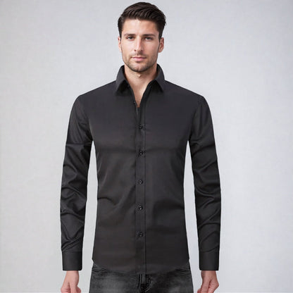 Slim Fit Luxe Overhemd voor Heren – Stijlvol Design