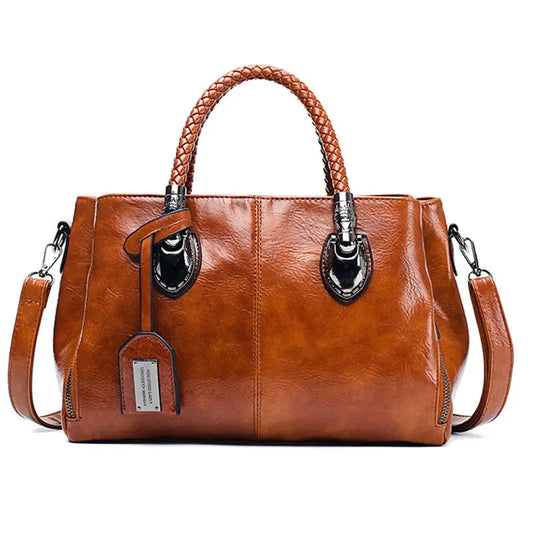 Luxe Lederen Handtas voor Dames – Elegant Design