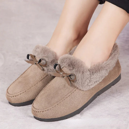 Dames Winter Loafers | Warme Pluche Instappers