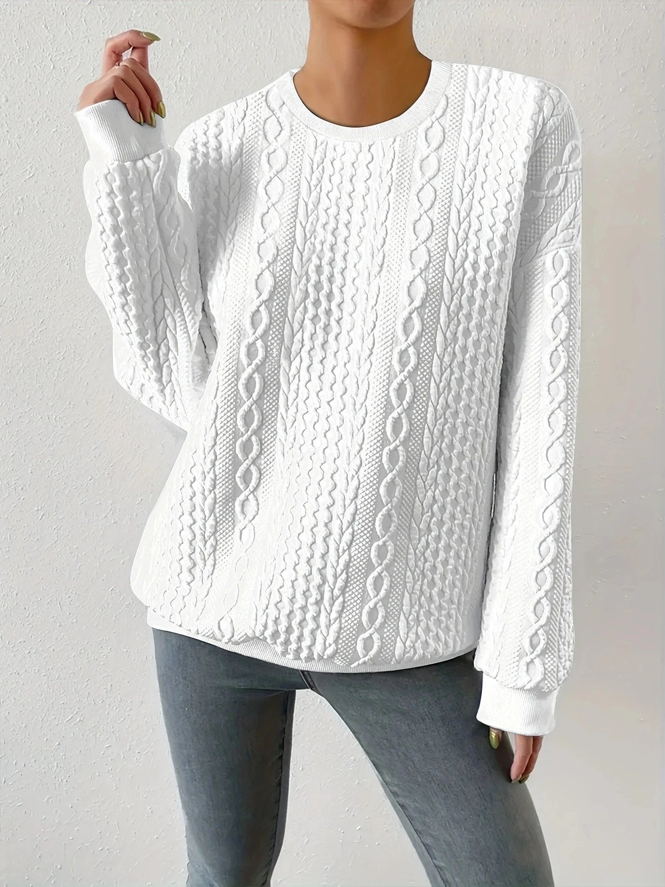 Dames cirkelpatroon pullover