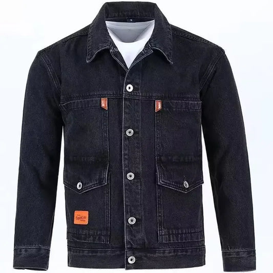 Jos Heren Spijkerjack | Stoer Casual Denim Jacket met Losse Pasvorm