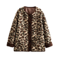 Seran Leopard Winter Fleece Coat