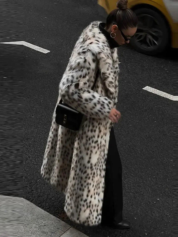 Leopard print Trenchcoat voor dames