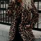 Sophie™ Dames Leopardprint manteljas