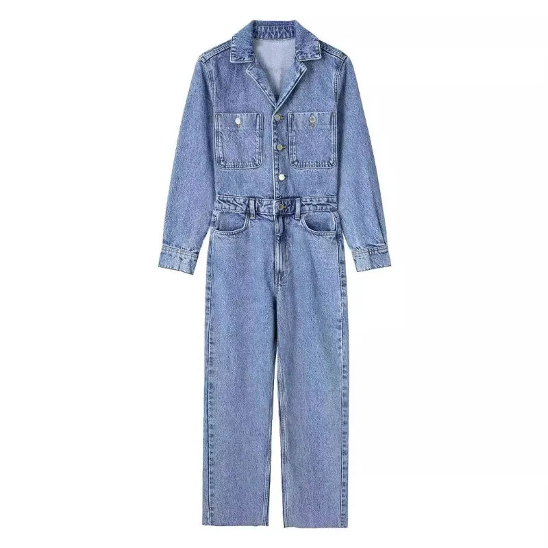 Shauny Denim Jumpsuit voor Dames