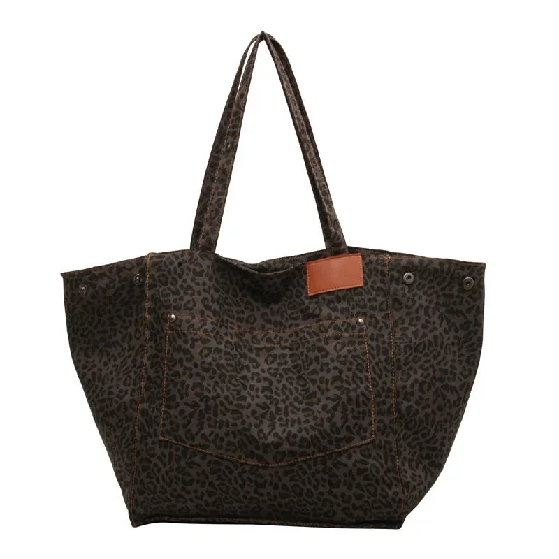 CLAIRE | Grote Shopper Tas met Leopard Print