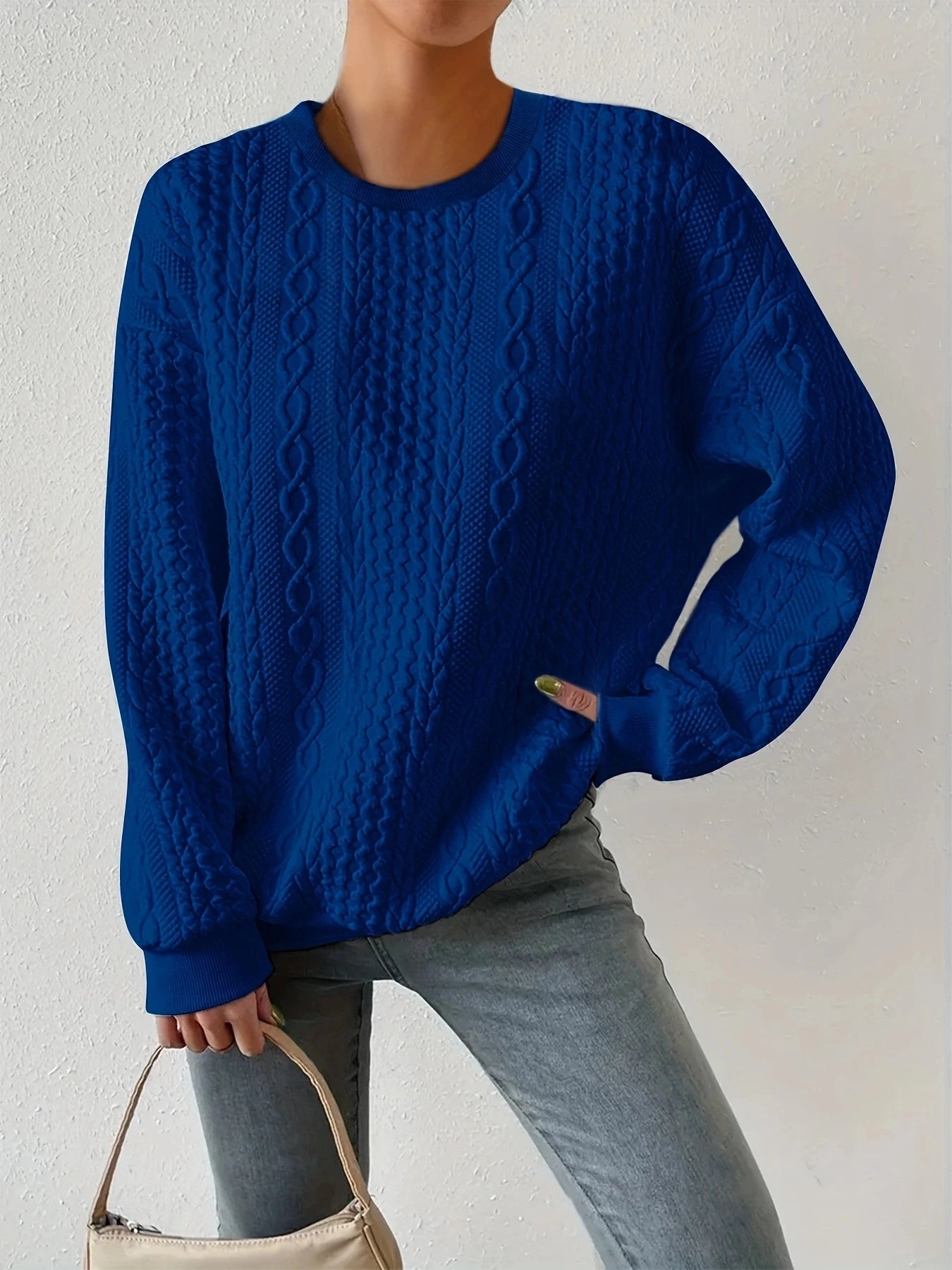 Dames cirkelpatroon pullover