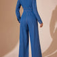 SELENA | Sexy Denim Jumpsuit met Diepe V-Hals