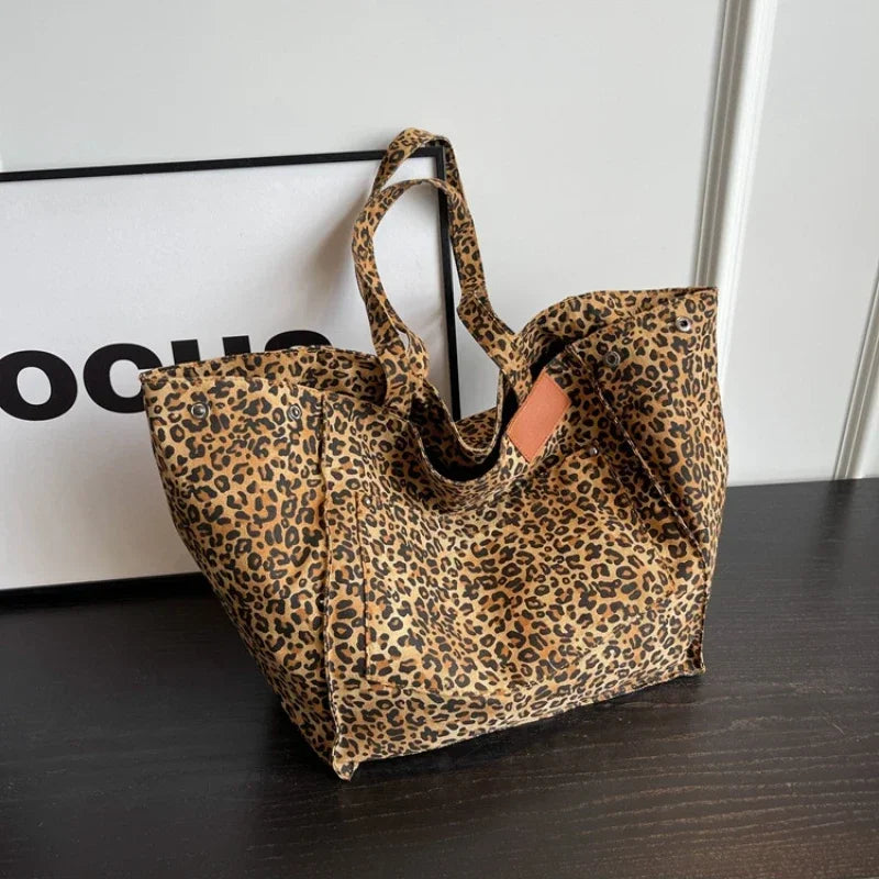 CLAIRE | Grote Shopper Tas met Leopard Print