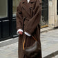 Vintage Dames Trenchcoat | Lange Jas met Dubbelsluiting