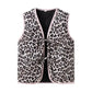 Leopard print dames vest