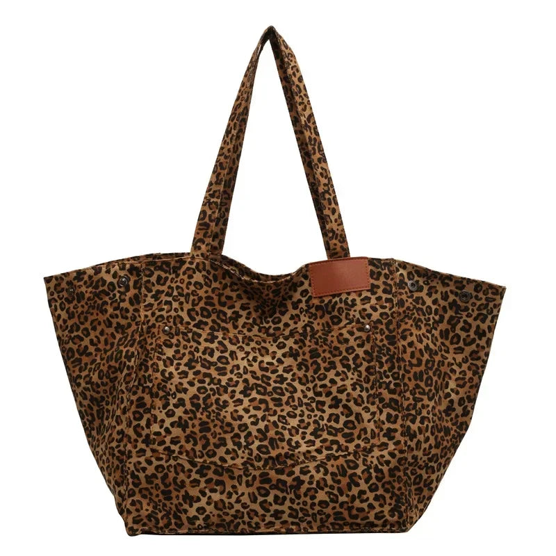 CLAIRE | Grote Shopper Tas met Leopard Print