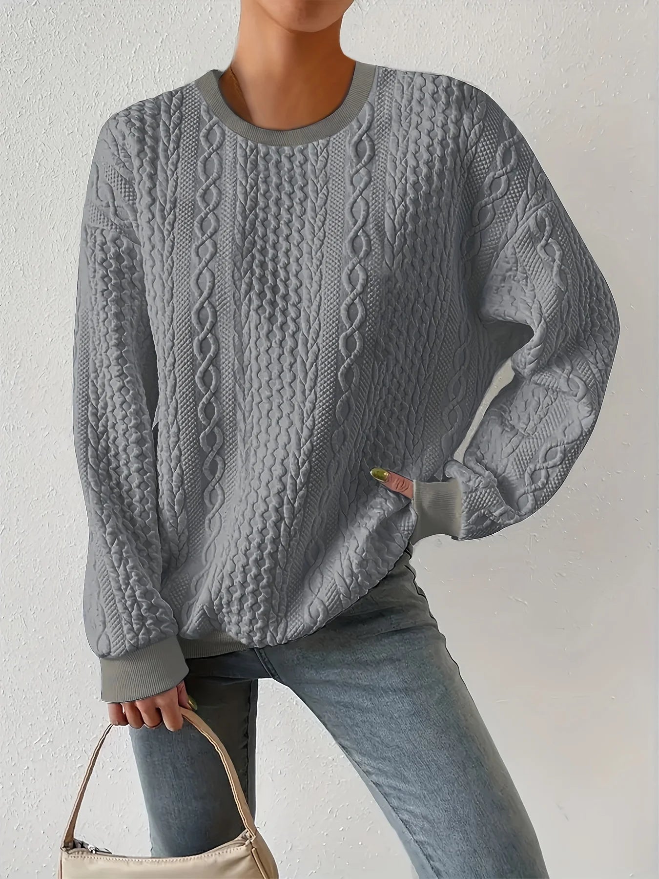 Dames cirkelpatroon pullover