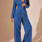 SELENA | Sexy Denim Jumpsuit met Diepe V-Hals