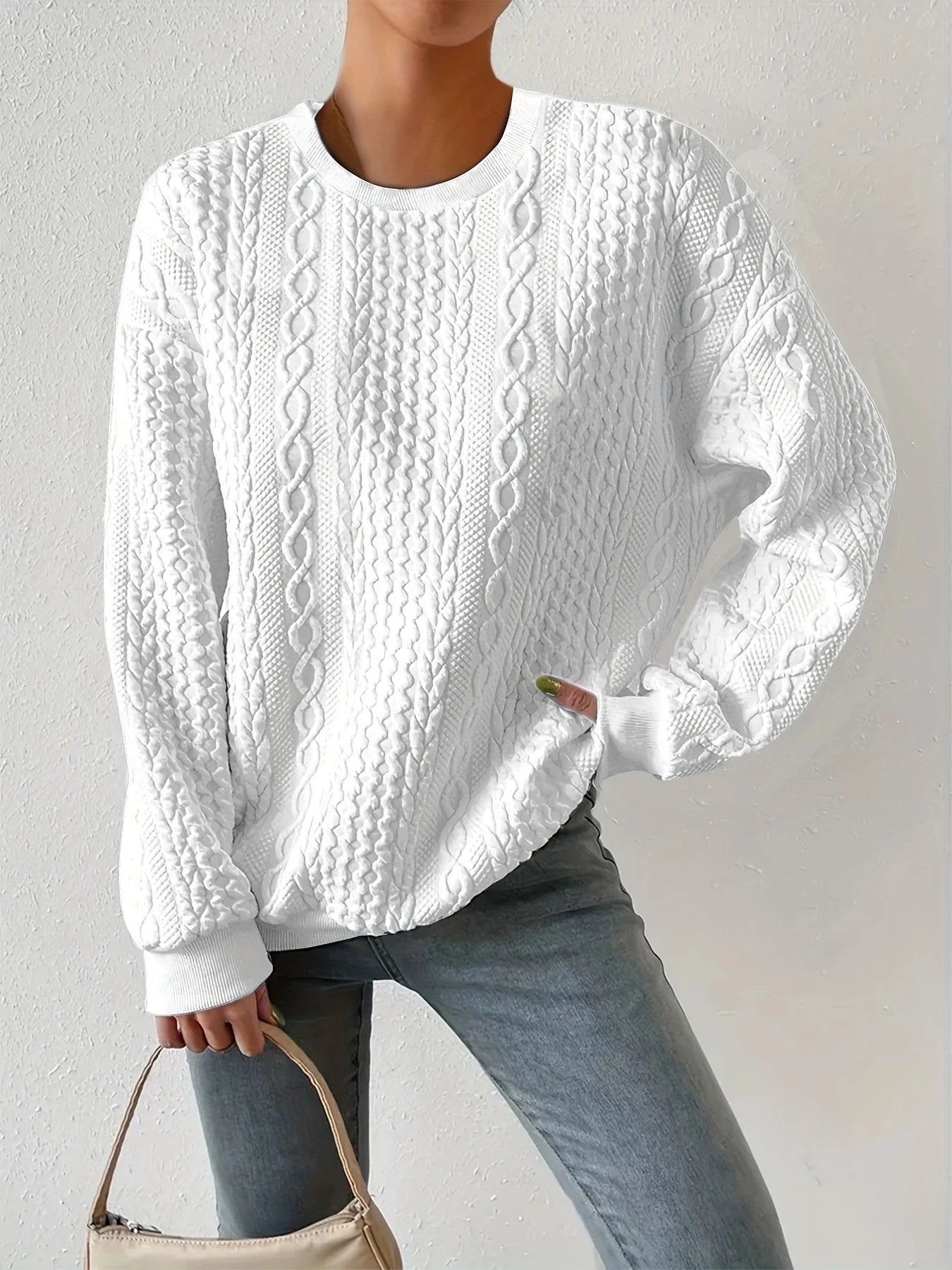 Dames cirkelpatroon pullover