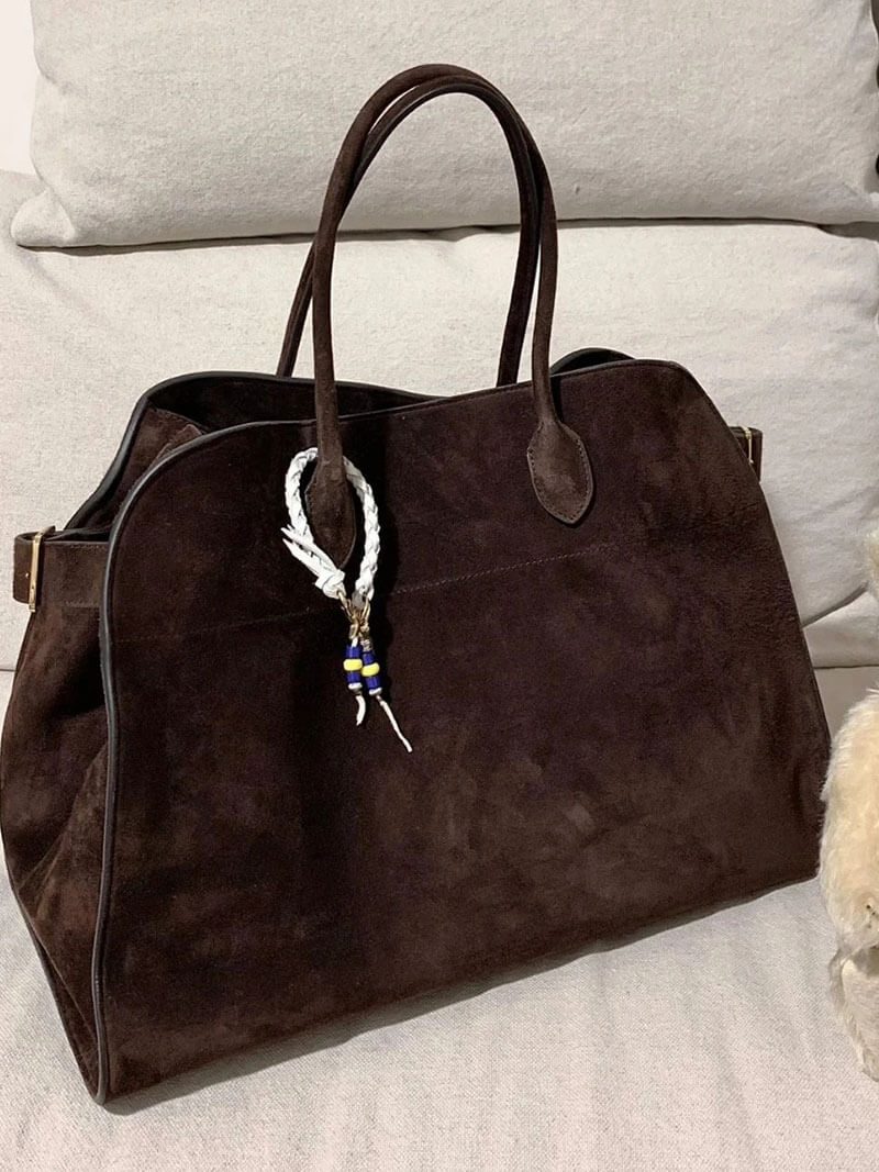 Laurin Vintage tas van Leer en Suede