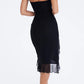 Elegant Dames Midijurk met Ruches